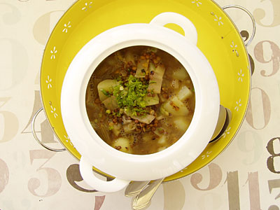 Linseneintopf mit Fenchel und Kartoffeln