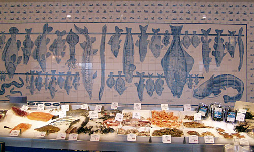 Fischtheke im FrischeParadies Berlin