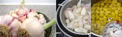 Knoblauch konfieren