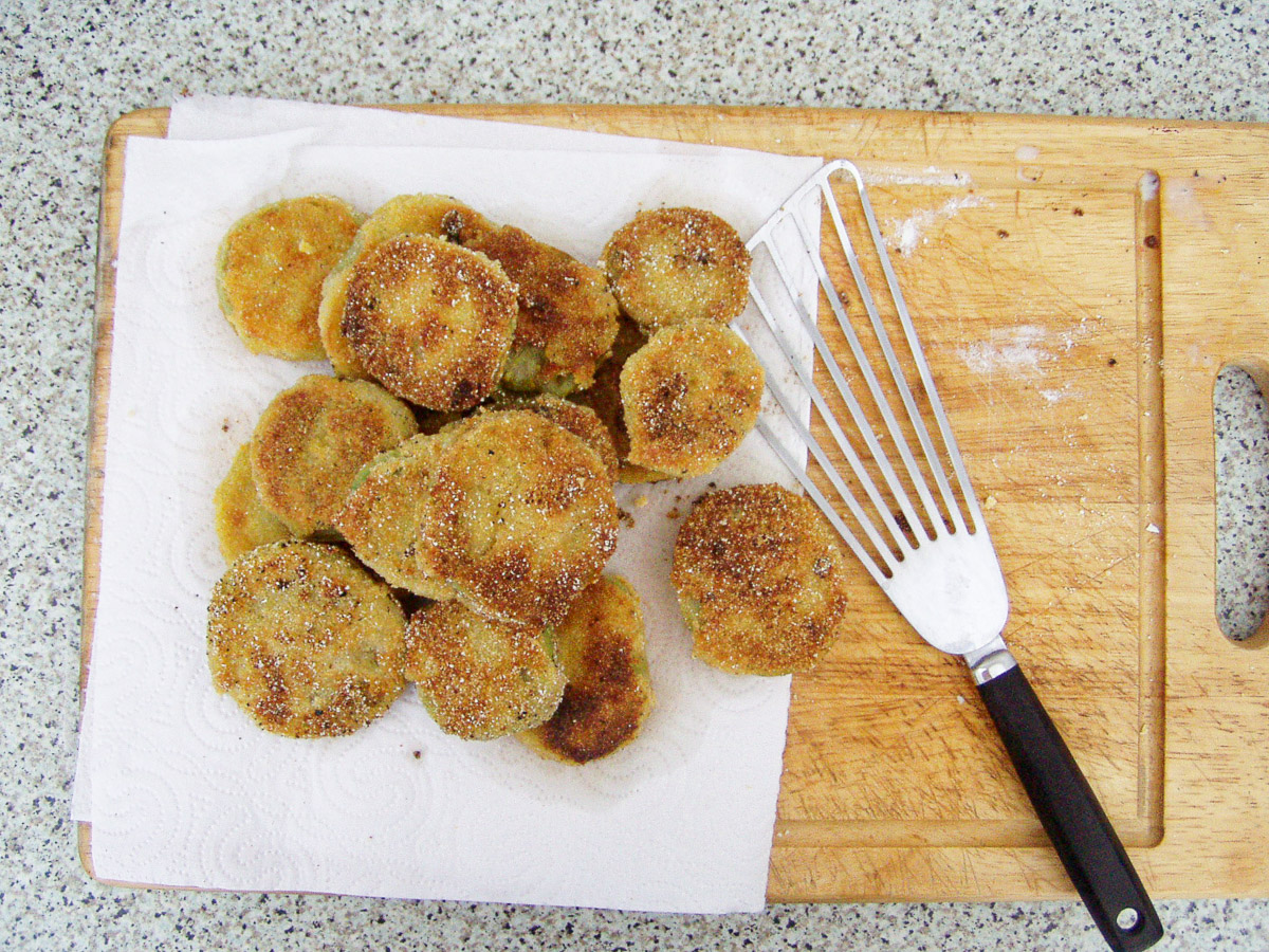 panierte grüne Tomaten